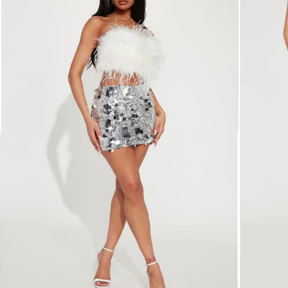 Fashion Nova Sequin Mini Skirt